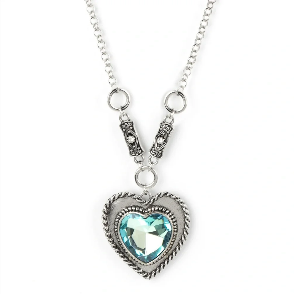 ♥️ Heart Full of Fabulous - Blue Necklace - Picture 1 of 4